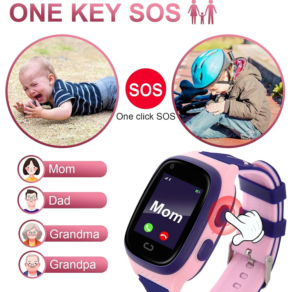 2024 Smart Watch for Kid 4G Sim Card Video Call 