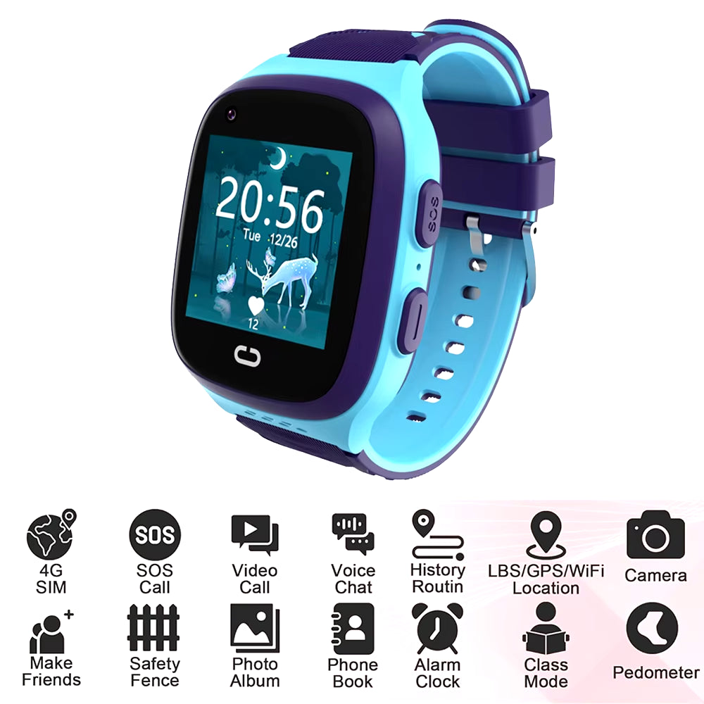 2024 Smart Watch for Kid 4G Sim Card Video Call 